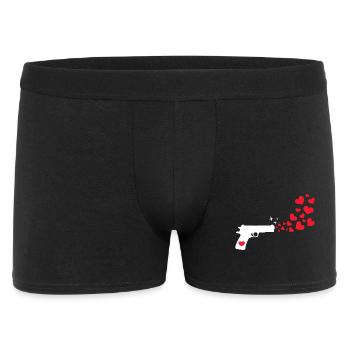 World Peace Heart Peace Love Humanity - Men's Boxer Shorts - black - Front