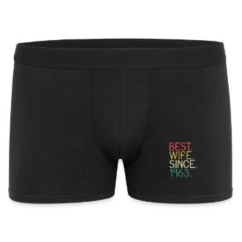 Meilleure épouse depuis 1963 - Cadeau d’anniversaire - Boxer Homme - noir - Devant