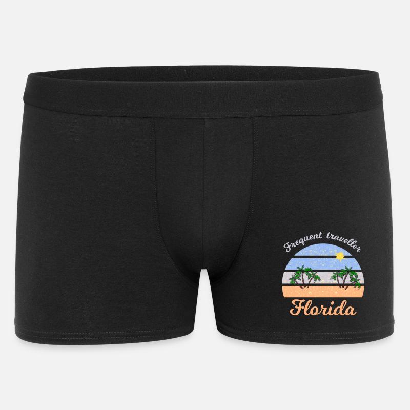 Urlaub in Florida - Männer Boxer Shorts - Schwarz