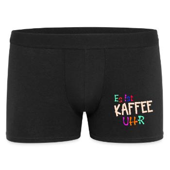 Kaffeeliebhaber Kaffeetrinker Kaffe Statement - Männer Boxer Shorts - Schwarz - Vorne