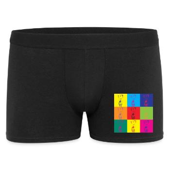 Pop Art Woman Retro Art Gift - Men's Boxer Shorts - black - Front