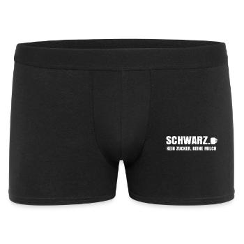 Kaffee Trinken Kaffeetasse Kaffeetrinker Statement - Männer Boxer Shorts - Schwarz - Vorne