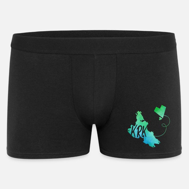 Krk - Männer Boxer Shorts - Schwarz