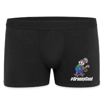 Cool Grandma Glasses Grandmother Statement Old Woman - Men's Boxer Shorts - black - Front