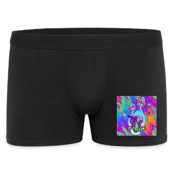 Magic mushrooms colorful Psychedelic mushroom art - Men's Boxer Shorts - black - Front
