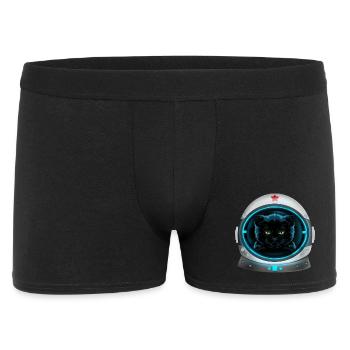angry space cat astronaut - Men's Boxer Shorts - black - Front