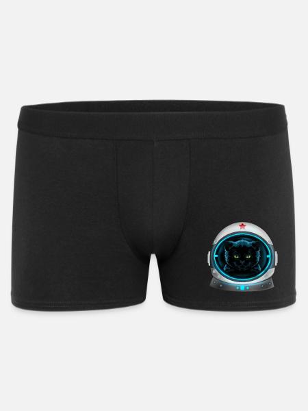 angry space cat astronaut - Men's Boxer Shorts - black