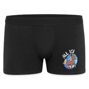 Poneys islandais Déclaration de poney Chevaux islandais Idiot de cheval - Boxer Homme - noir - Devant