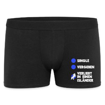 Pferde Humorvoll Statement Islandpferde Pferdefan - Männer Boxer Shorts - Schwarz - Vorne