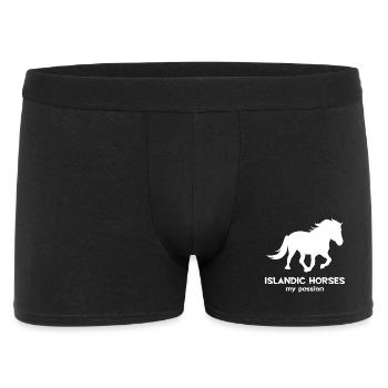 Chevaux Déclaration Chevaux islandais Amour des chevaux islandais - Boxer Homme - noir - Devant
