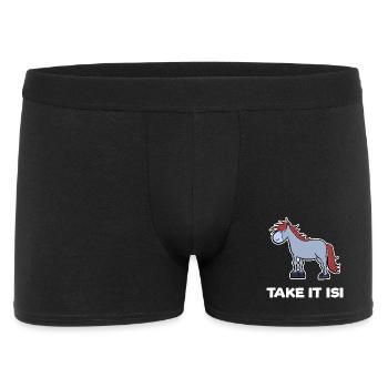 Foal Horses Pony Haflinger Icelandic Horses Saying - Men's Boxer Shorts - black - Front
