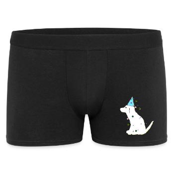 niedliche geschenke sohn, hund geburtstag - Männer Boxer Shorts - Schwarz - Vorne