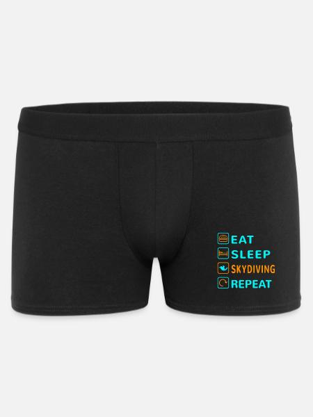 Eat. Sleep. Skydiving. Repeat Design - Men's Boxer Shorts - black