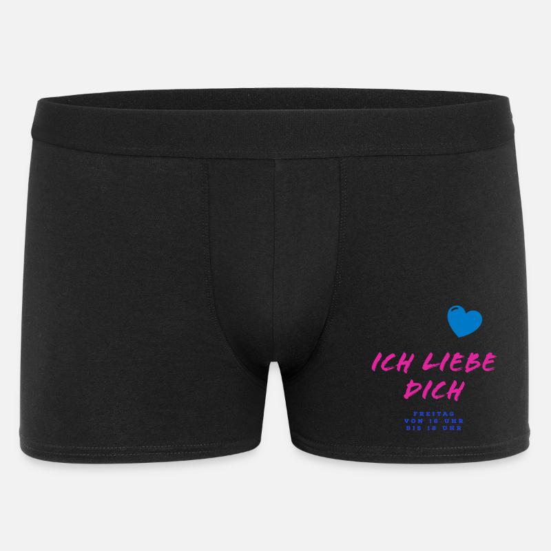 Herzliche Liebesbotschaft im Graffiti-Stil - Männer Boxer Shorts - Schwarz