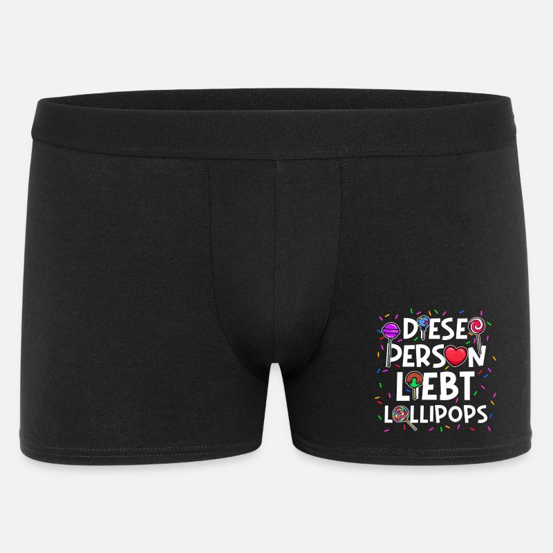 Schokolade Süßigkeiten Herz Bonbon Statement - Männer Boxer Shorts - Schwarz