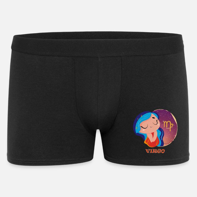 Sternzeichen Jungfrau - Männer Boxer Shorts - Schwarz