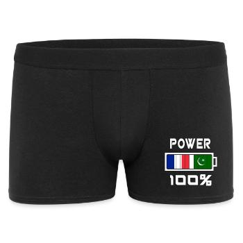 Le Pakistan et la France sont au pouvoir - Boxer Homme - noir - Devant