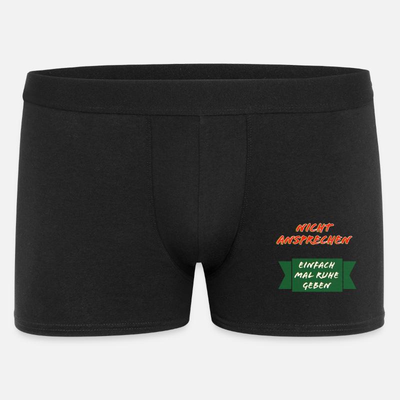 Nicht Ansprechen Ruhe Schild - Männer Boxer Shorts - Schwarz