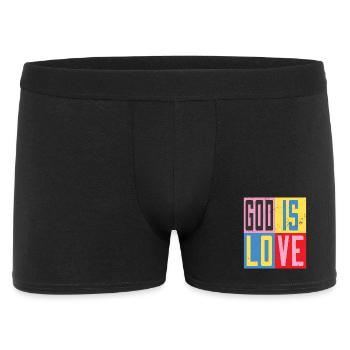 God is love - Men's Boxer Shorts - black - Front