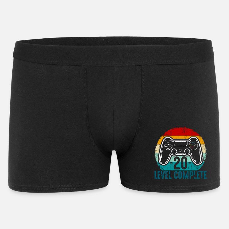 Retro Controller Level Complete - Men's Boxer Shorts - black