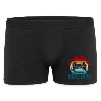 Level 30 Entsperrtes Retro-Controller-Tee - Männer Boxer Shorts - Schwarz - Vorne