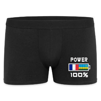 Rwanda et France Power 100 - Boxer Homme - noir - Devant