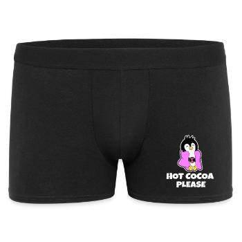 Antarktis Kälte Pinguin Statement Südpol Tier - Männer Boxer Shorts - Schwarz - Vorne