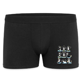 Patinage sur glace cool Antarctique Pingouin Oiseaux glacés - Boxer Homme - noir - Devant