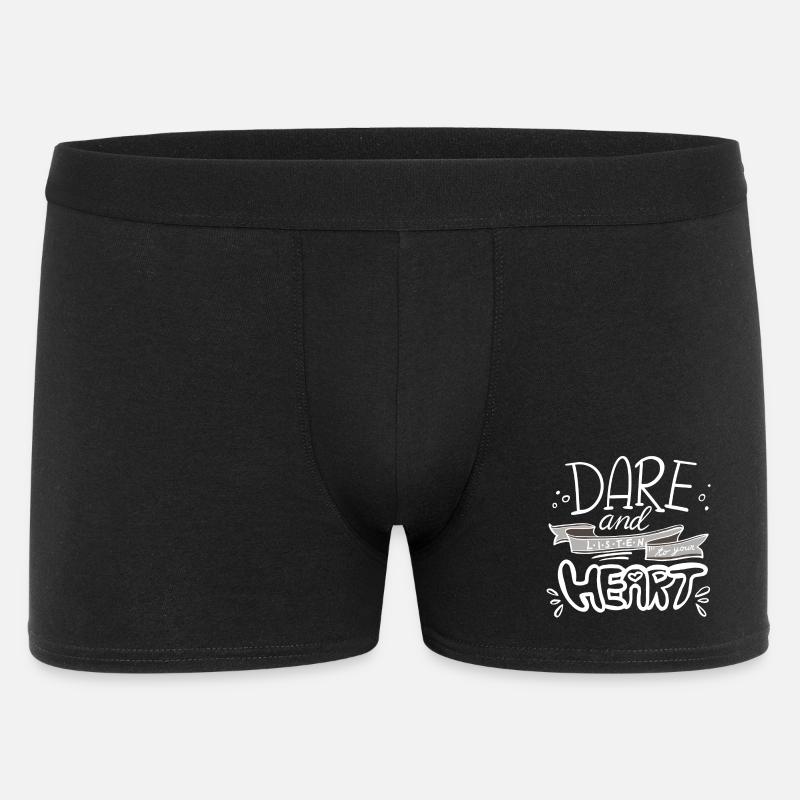 Message de motivation à la main - Boxer Homme - noir