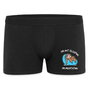 Schlafen Statement Tier Faul Urwaldbewohner Relax - Männer Boxer Shorts - Schwarz - Vorne