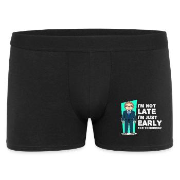 Faultier Säugetier Humorvoll Statement Langsam - Männer Boxer Shorts - Schwarz - Vorne
