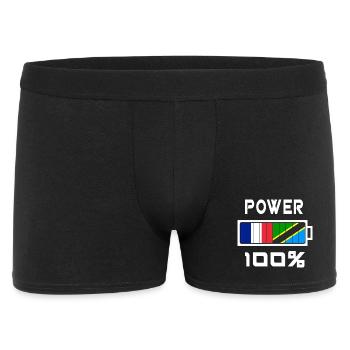 Tanzania and France Power 100% - Men's Boxer Shorts - black - Front