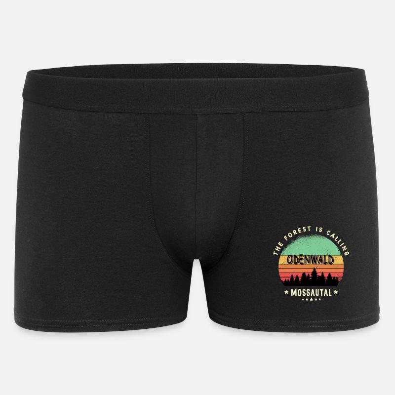 Mossautal Odenwald Design - Männer Boxer Shorts - Schwarz