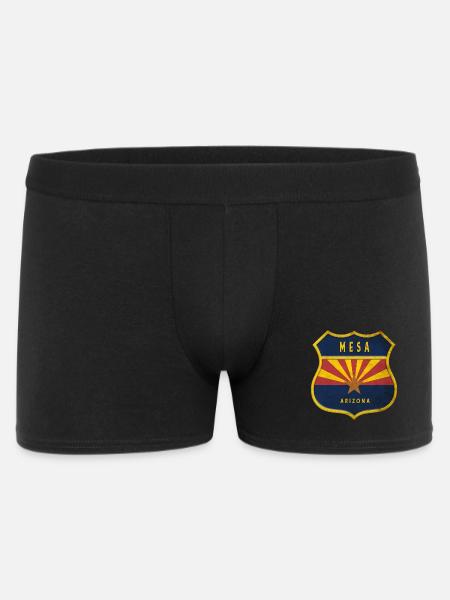 Mesa Arizona flag crest design - Men's Boxer Shorts - black
