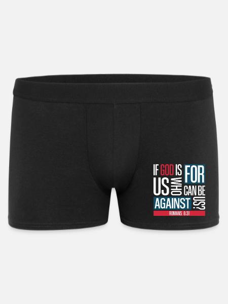 God for us (dark) - Men's Boxer Shorts - black