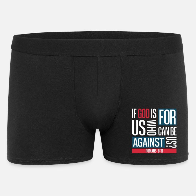 God for us (dark) - Men's Boxer Shorts - black