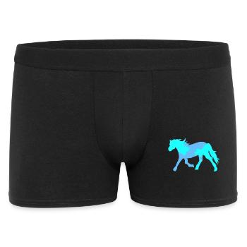 Cool Cheval Cheval Idiot Chevaux Islandais Amour Cheval - Boxer Homme - noir - Devant