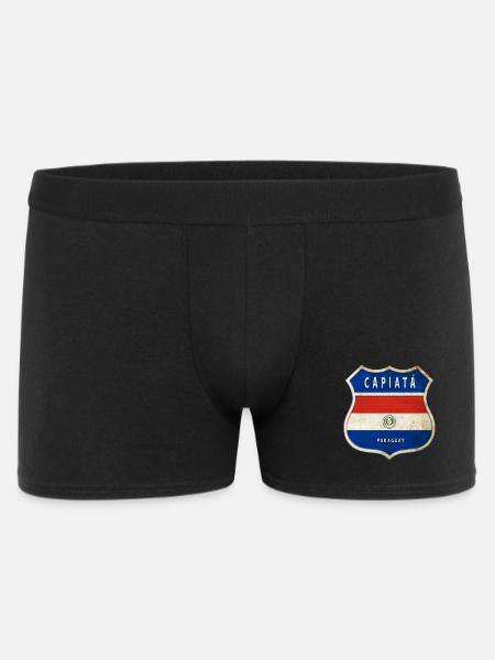 Escudo de Capiatá Paraguay Banderas - Calzoncillos Boxer hombre - negro