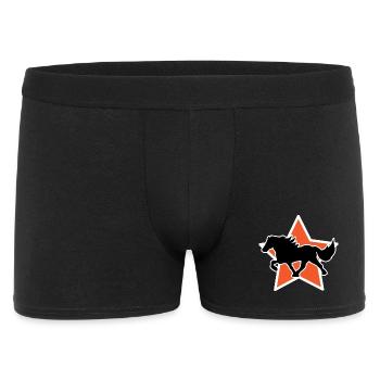 Haflinger Galopp Islandpferde Trab Hengst Pferde - Männer Boxer Shorts - Schwarz - Vorne