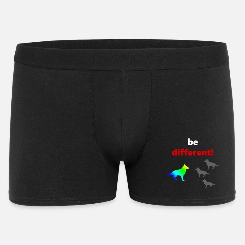tolle Hundesprüche, Be Different - Männer Boxer Shorts - Schwarz