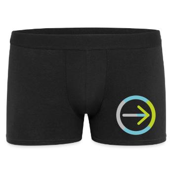 Le logo de la coopérative à elle seule - Boxer Homme - noir - Devant