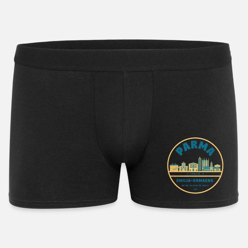 Emilia Romagna Stadtlandschaft - Männer Boxer Shorts - Schwarz