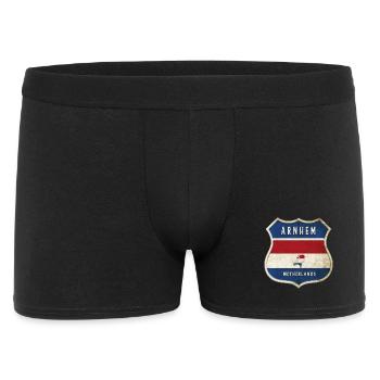 Design des armoiries d'Arnhem, Pays-Bas - Boxer Homme - noir - Devant