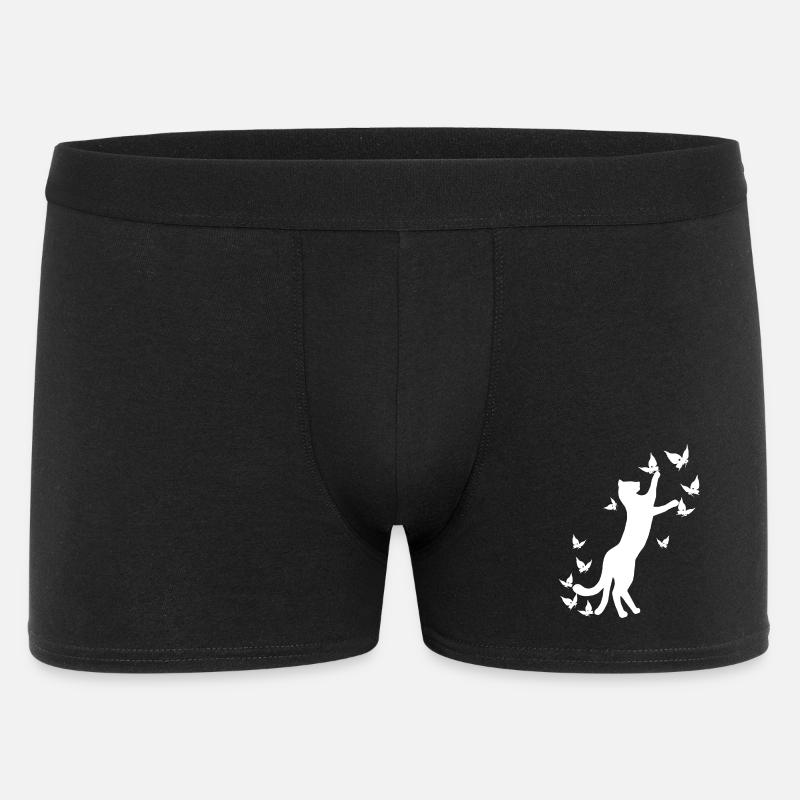 nekomata hell, Kätzchen, schmetterlinge - Männer Boxer Shorts - Schwarz