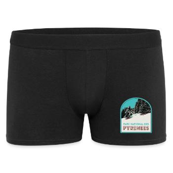 Pyrenees National Park under the snow - Men's Boxer Shorts - black - Front