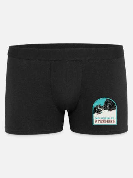 Pyrenees National Park under the snow - Men's Boxer Shorts - black