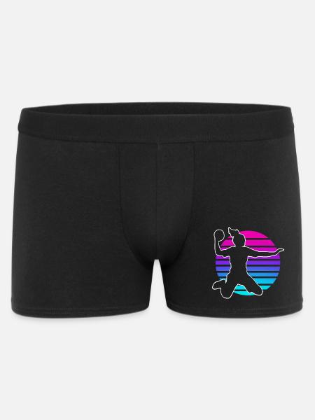 Handball Handball Joueur de handball féminin - Boxer Homme - noir