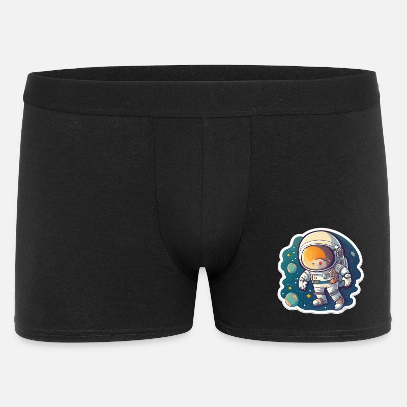 Space Adventure - Männer Boxer Shorts - Schwarz