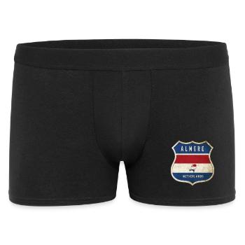 Design du blason d'Almere, Pays-Bas - Boxer Homme - noir - Devant