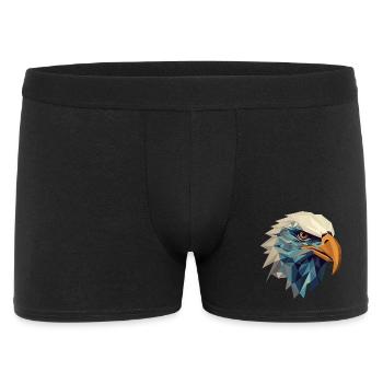 Stylized, geometric eagle - Men's Boxer Shorts - black - Front